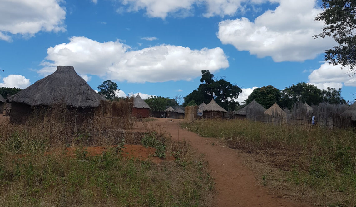 A rural village in Zambia.