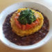 A taste of Malawi: red beans, maize and greens.